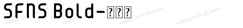 SFNS Bold字体转换